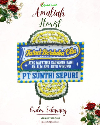 Papan Bunga Duka di Suwela