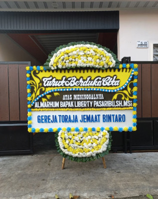 Papan Bunga Duka di Suwela
